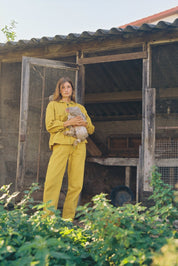 Pyjama Claudine Jasper Moutarde - Scarlette Ateliers