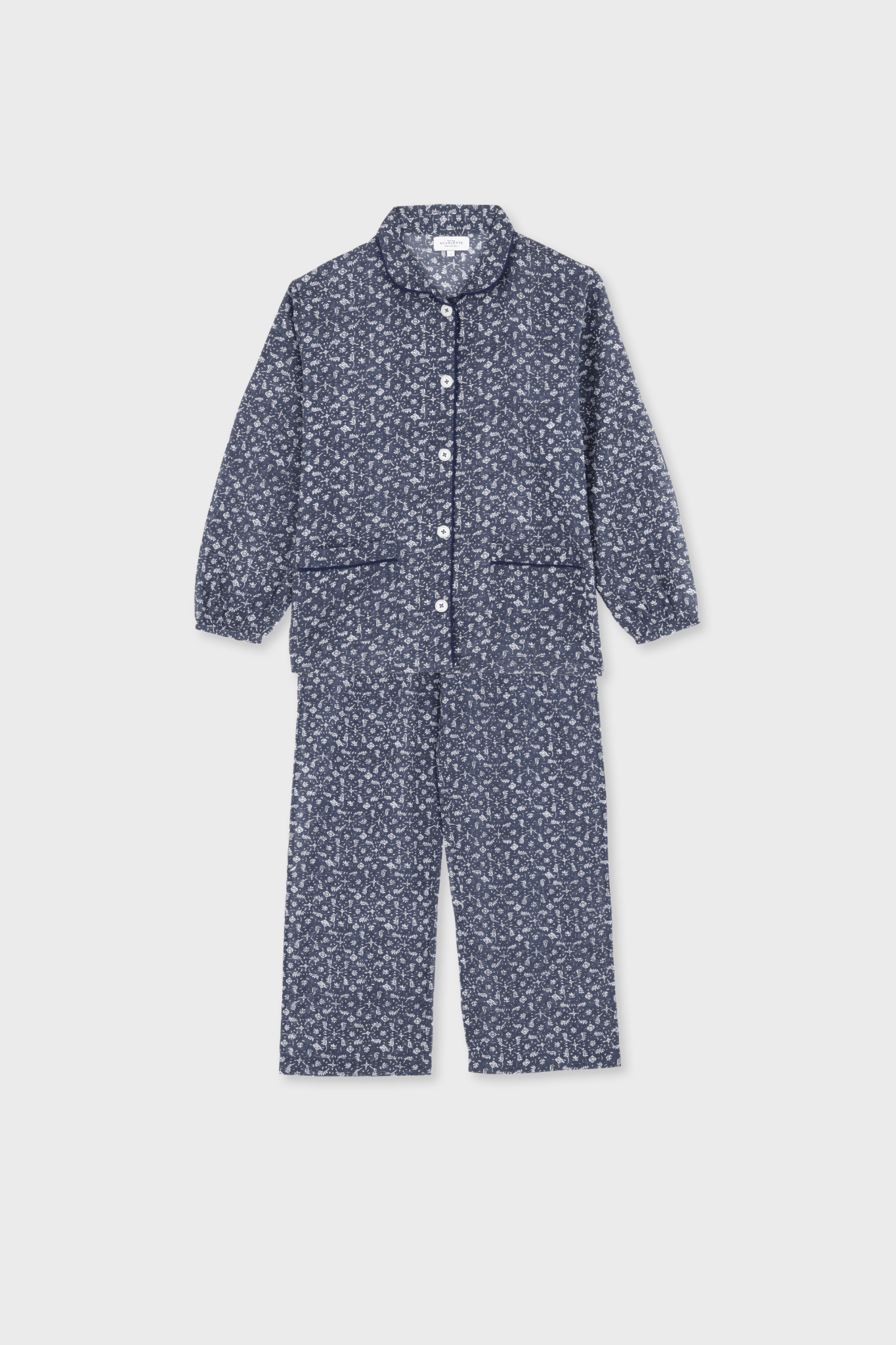Claudine Marge Blue Pyjama – Scarlette Ateliers