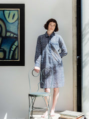 Robe de nuit 5 Marge Bleu - Scarlette Ateliers