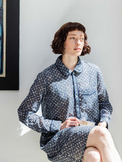 Robe de nuit 5 Marge Bleu - Scarlette Ateliers