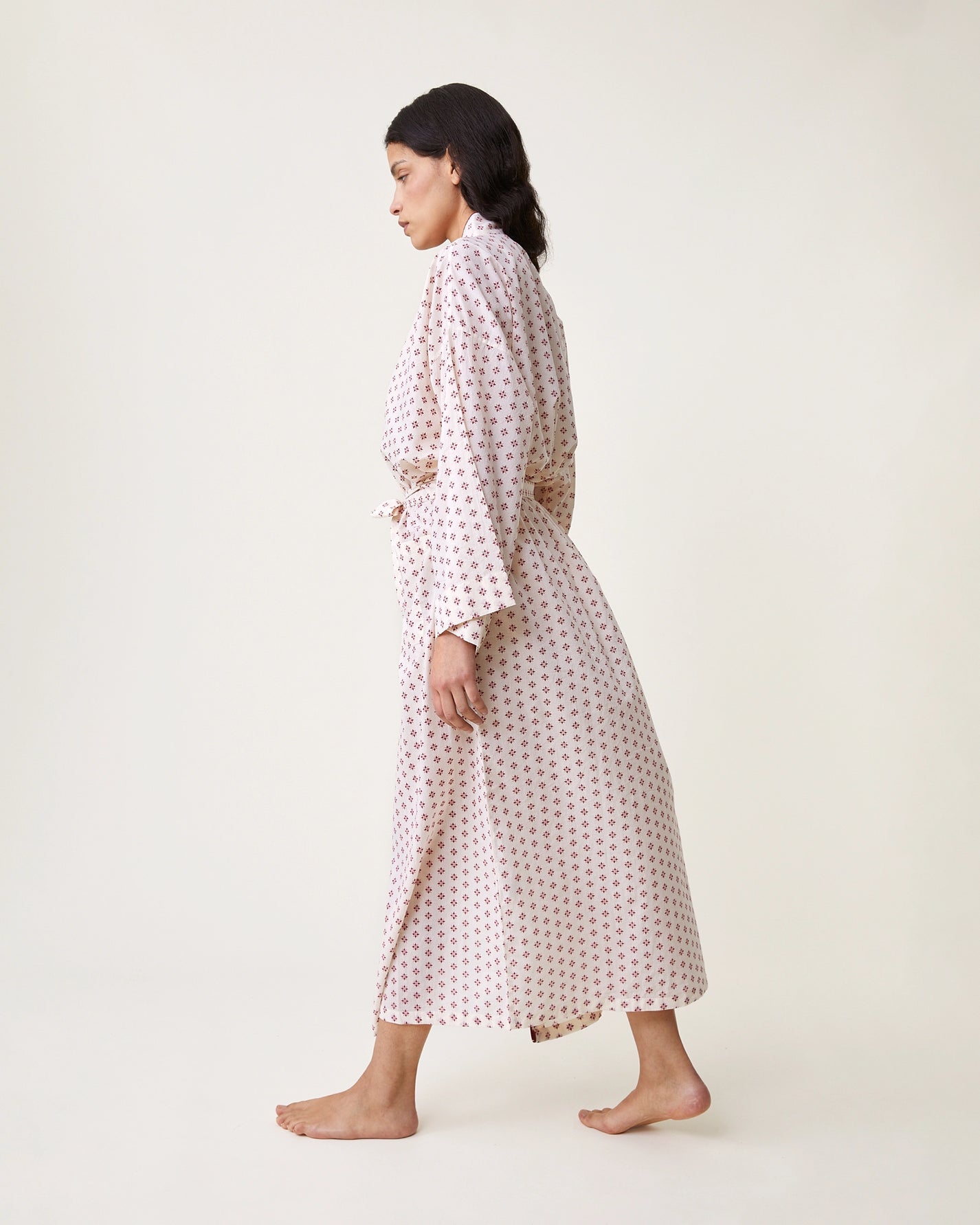 Clark Kimono Chloe red print