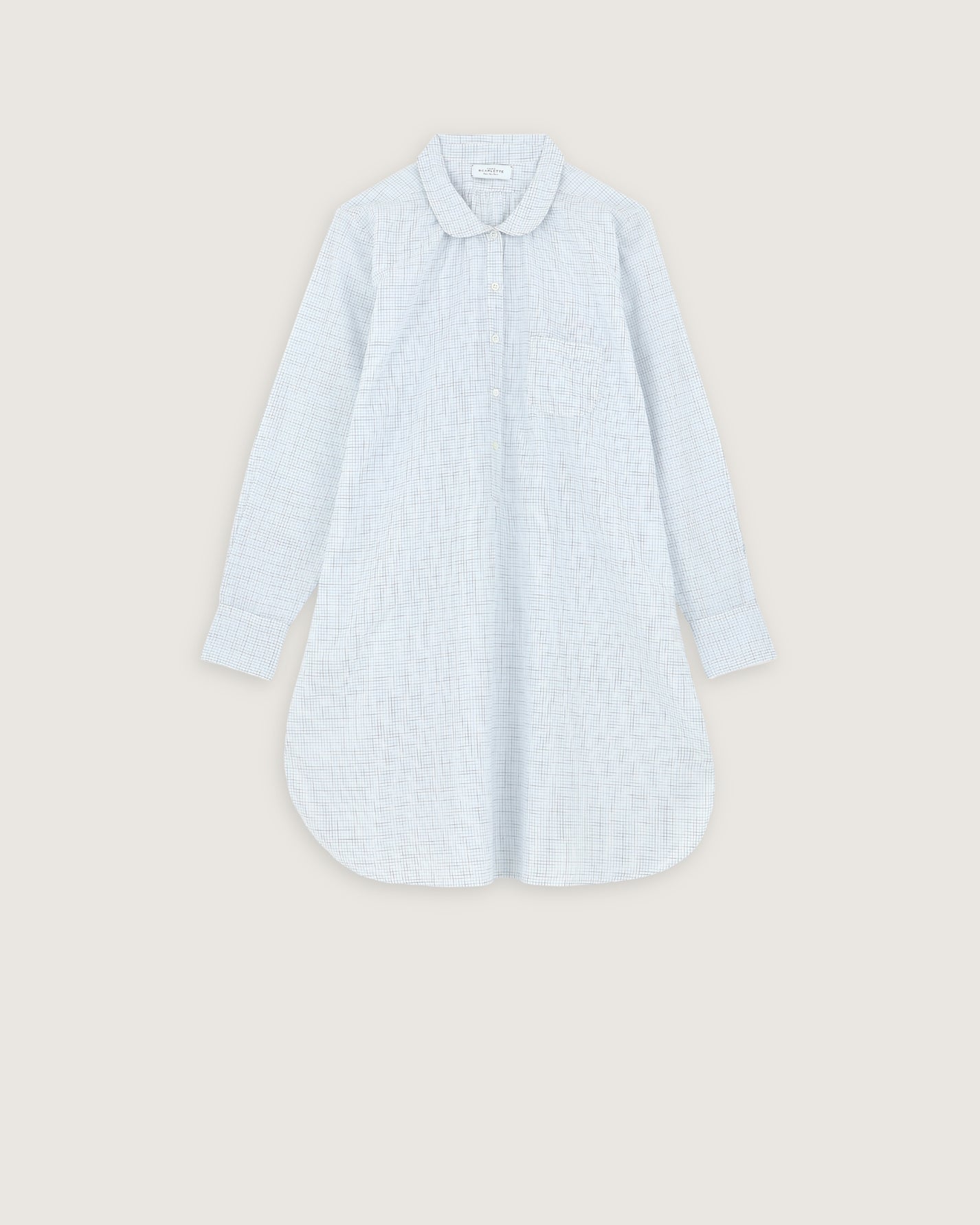 Calie night dress blue checks