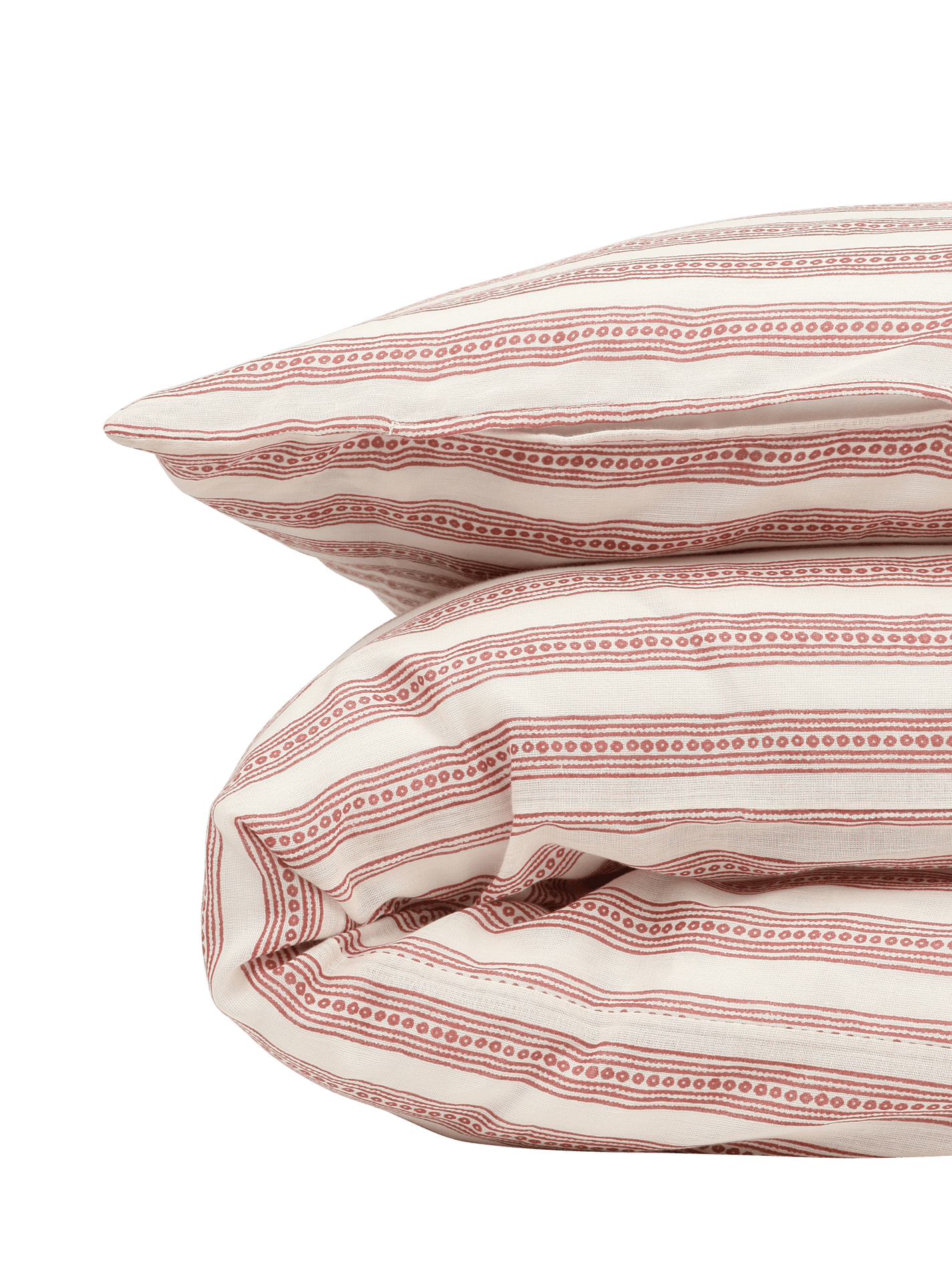 Housse de Couette imprimé Franz Rouge + Taie - Scarlette Ateliers