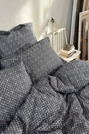 Housse de couette Marge Bleu - Scarlette Ateliers