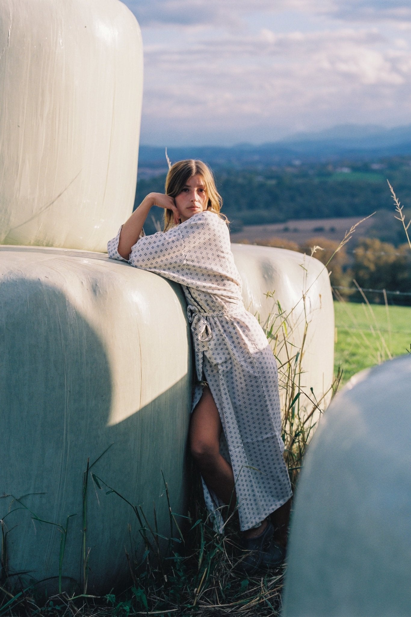 Kimono Chloé Bleu - Scarlette Ateliers