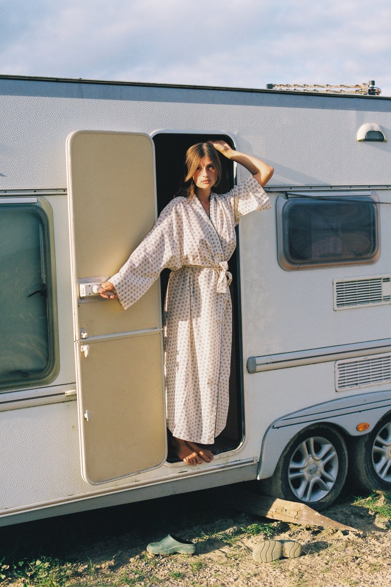 Kimono Chloé Bleu - Scarlette Ateliers