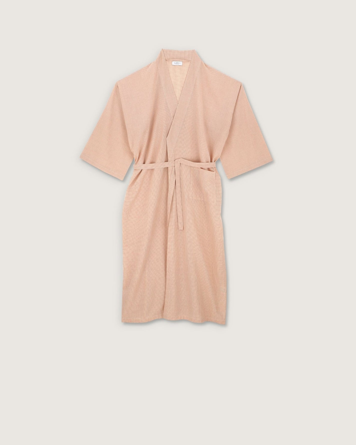 Kimono Clark carreaux rouges - Scarlette Ateliers