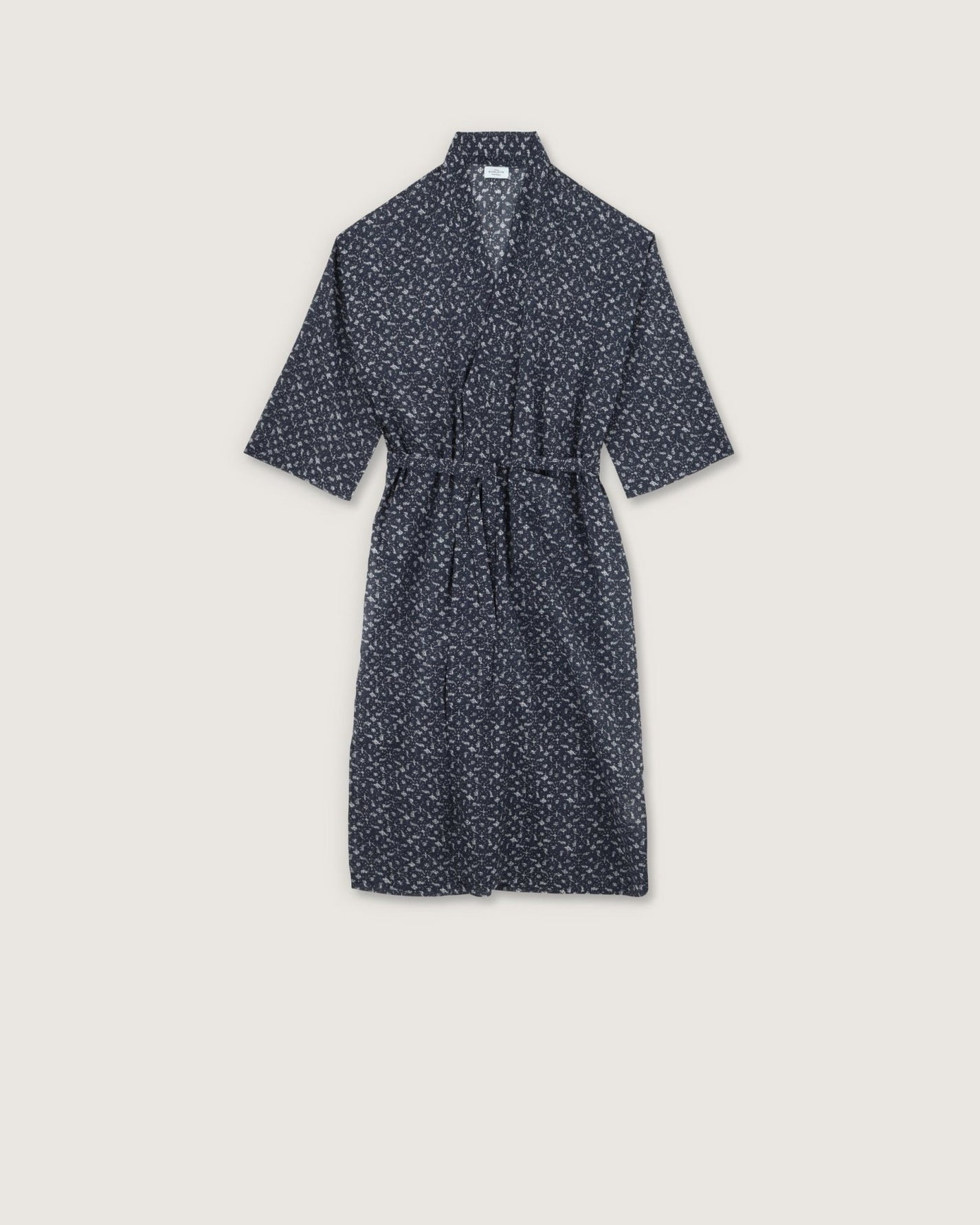 Kimono Clark imprimé Marge bleu - Scarlette Ateliers