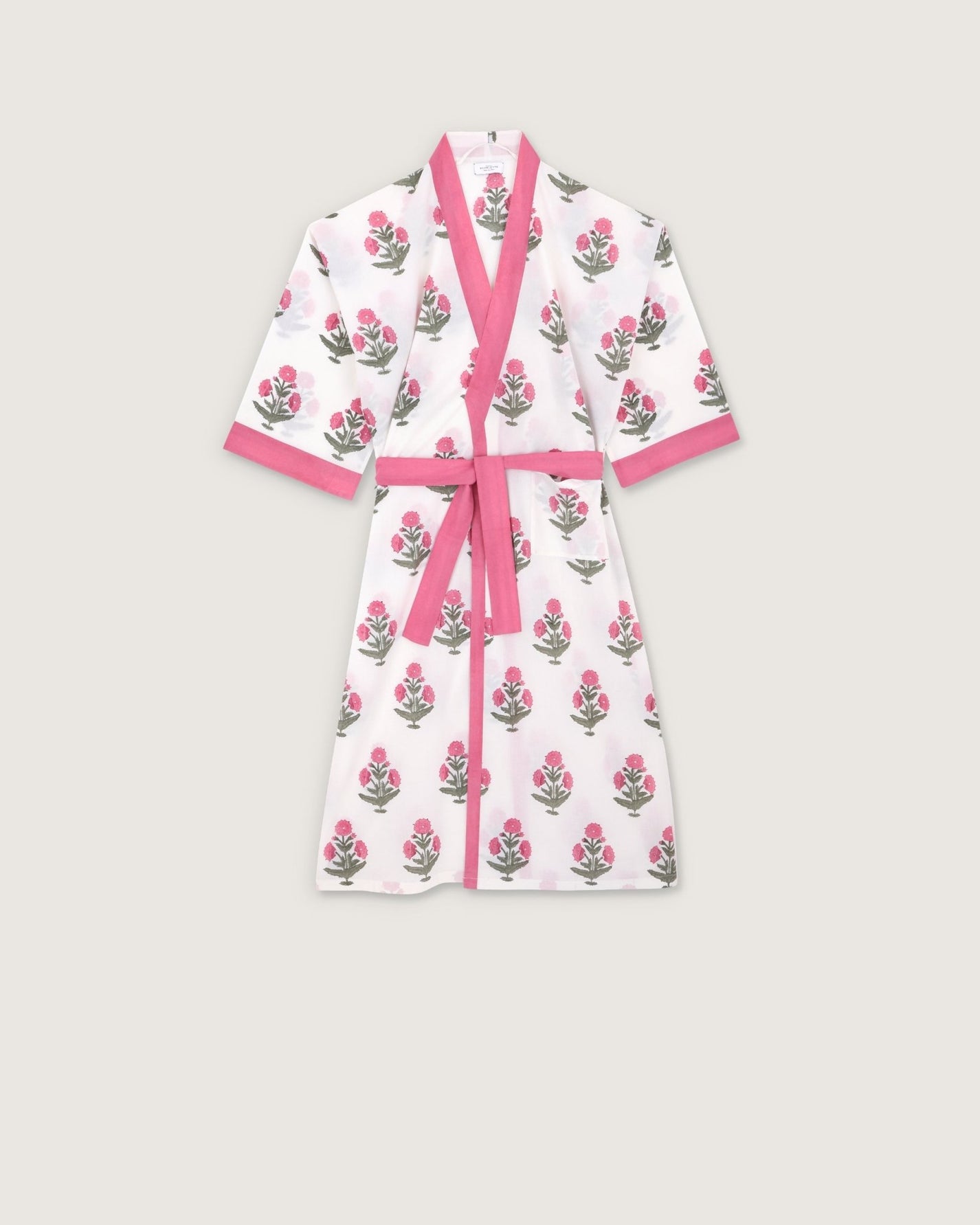 Kimono Clark imprimé Poppy rose - Scarlette Ateliers