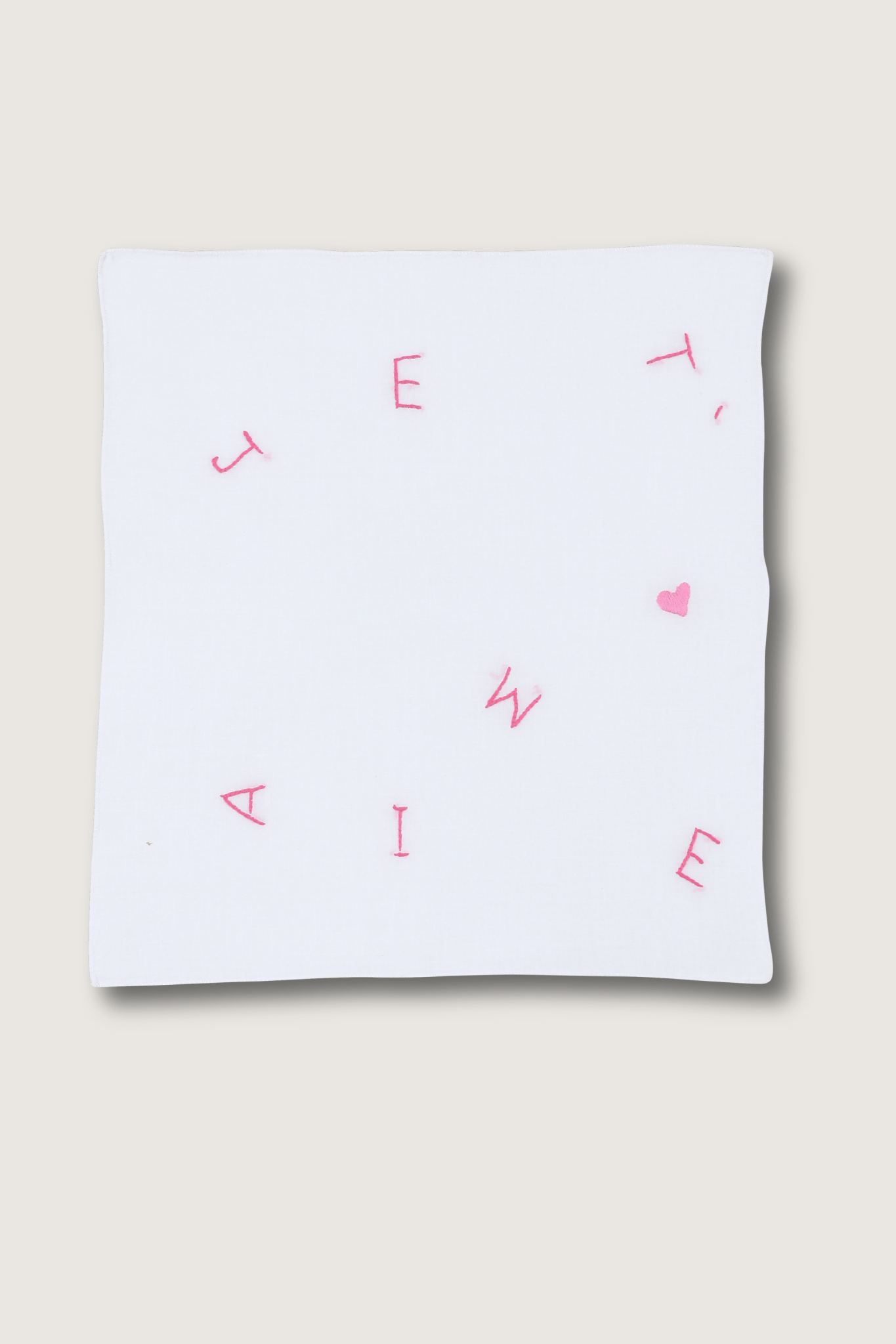 Mouchoir Je t'aime - Scarlette Ateliers