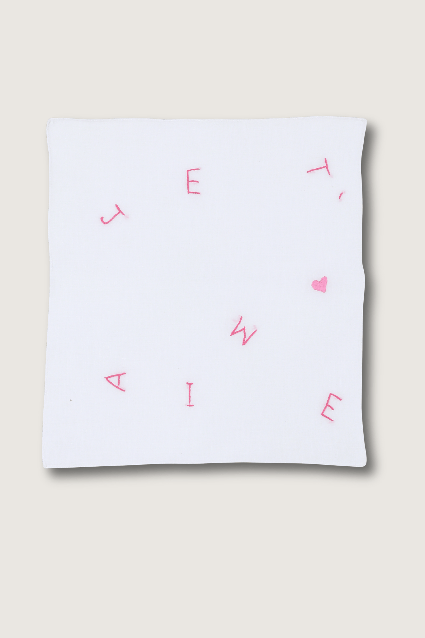 Mouchoir Je t'aime - Scarlette Ateliers