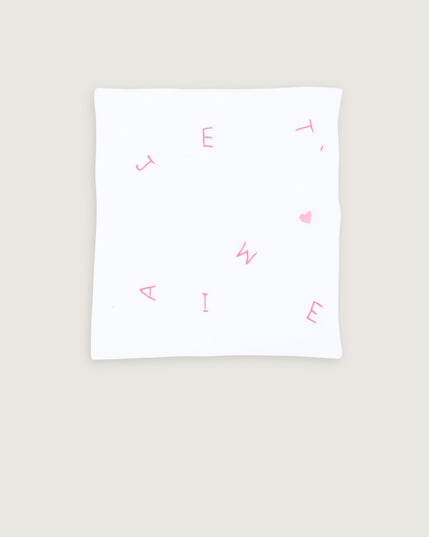 Mouchoir Je t'aime - Scarlette Ateliers