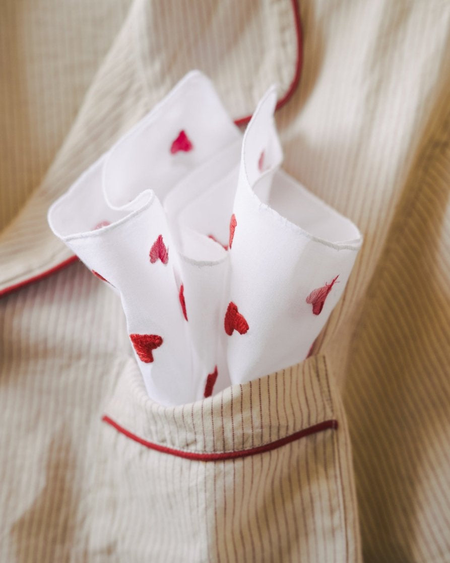 Mouchoir Valentine - Scarlette Ateliers