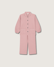 Pyjama Claudine flanelle rose - Scarlette Ateliers