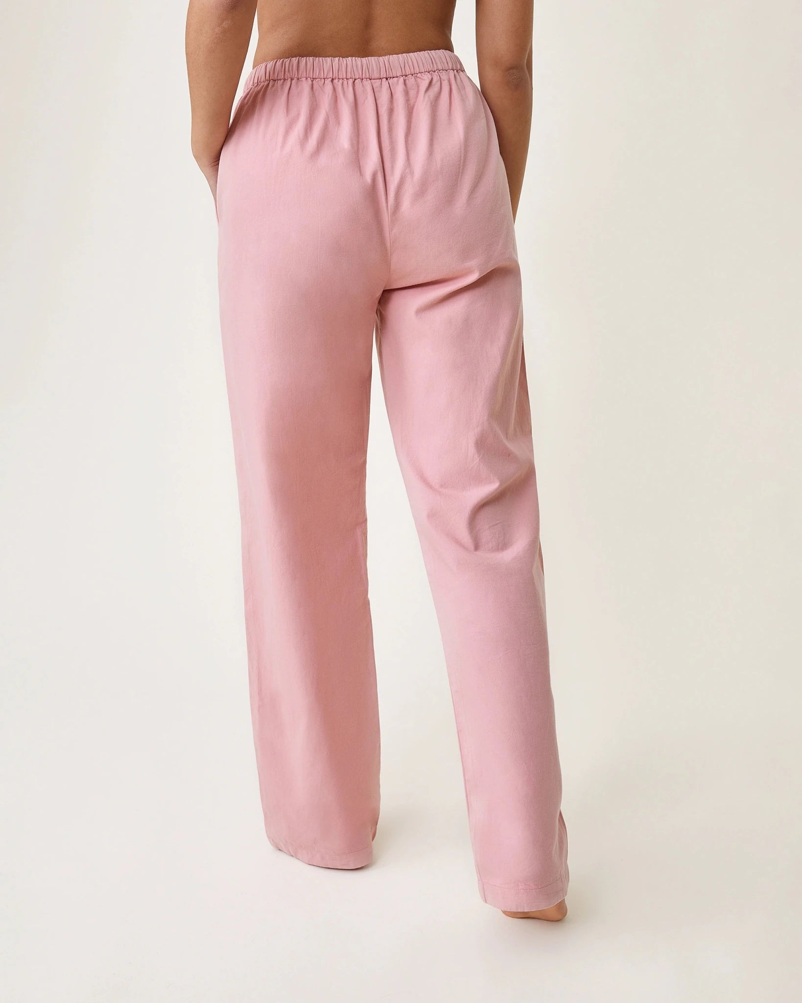 Pyjama Claudine flanelle rose - Scarlette Ateliers