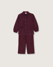 Pyjama Claudine Jasper Bordeaux - Scarlette Ateliers