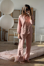 Pyjama Claudine Jasper Rose - Scarlette Ateliers
