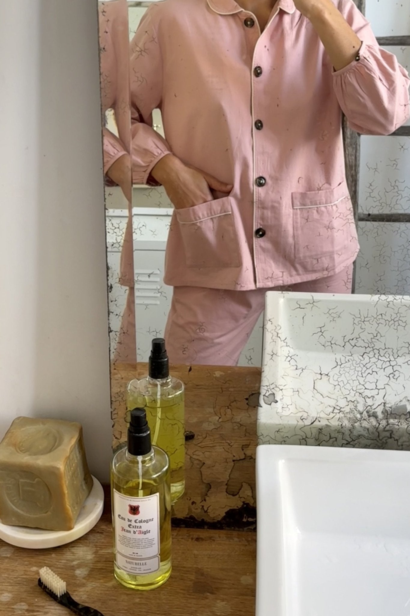 Pyjama Claudine Jasper Rose - Scarlette Ateliers