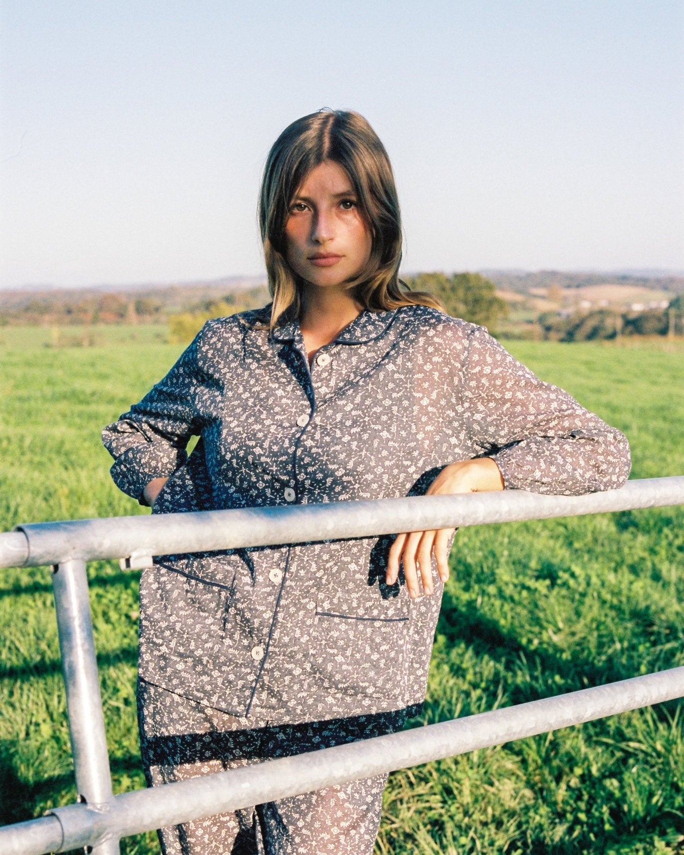 Pyjama Claudine Marge Bleu - Scarlette Ateliers