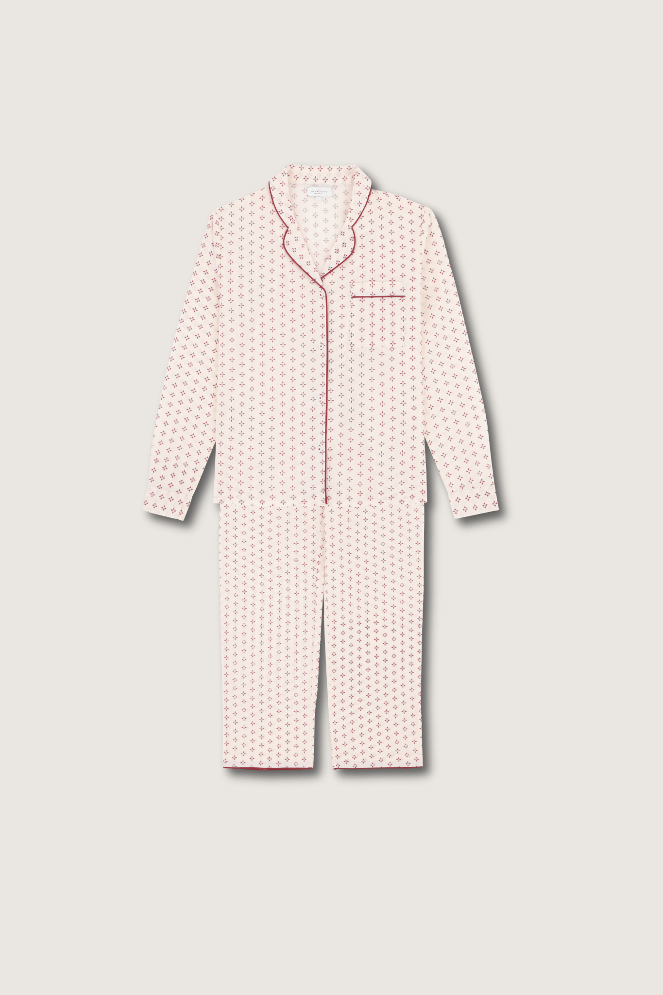 Pyjama Femme Chloé Rouge - Scarlette Ateliers