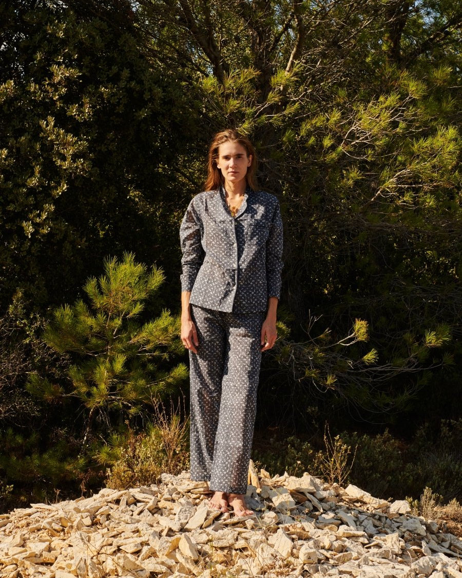 Pyjama Femme Marge Bleu - Scarlette Ateliers