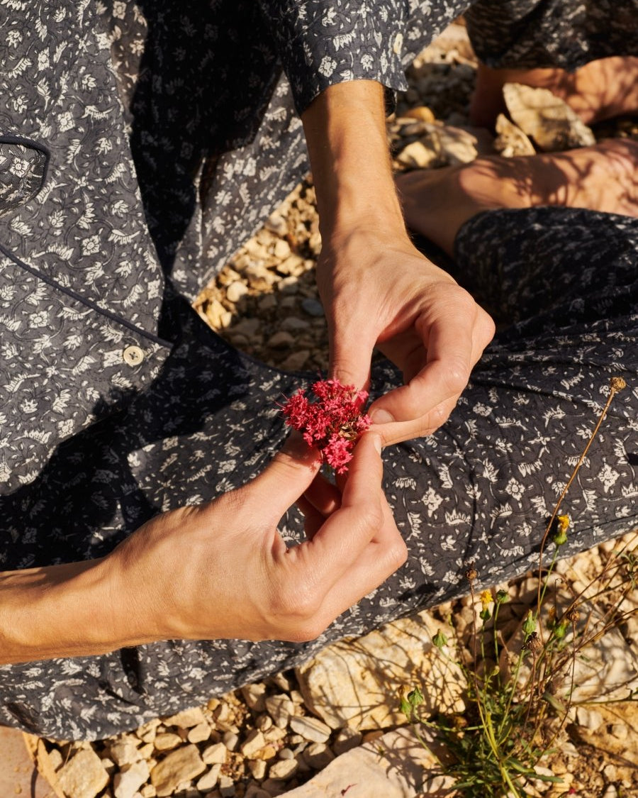 Pyjama Femme Marge Bleu - Scarlette Ateliers