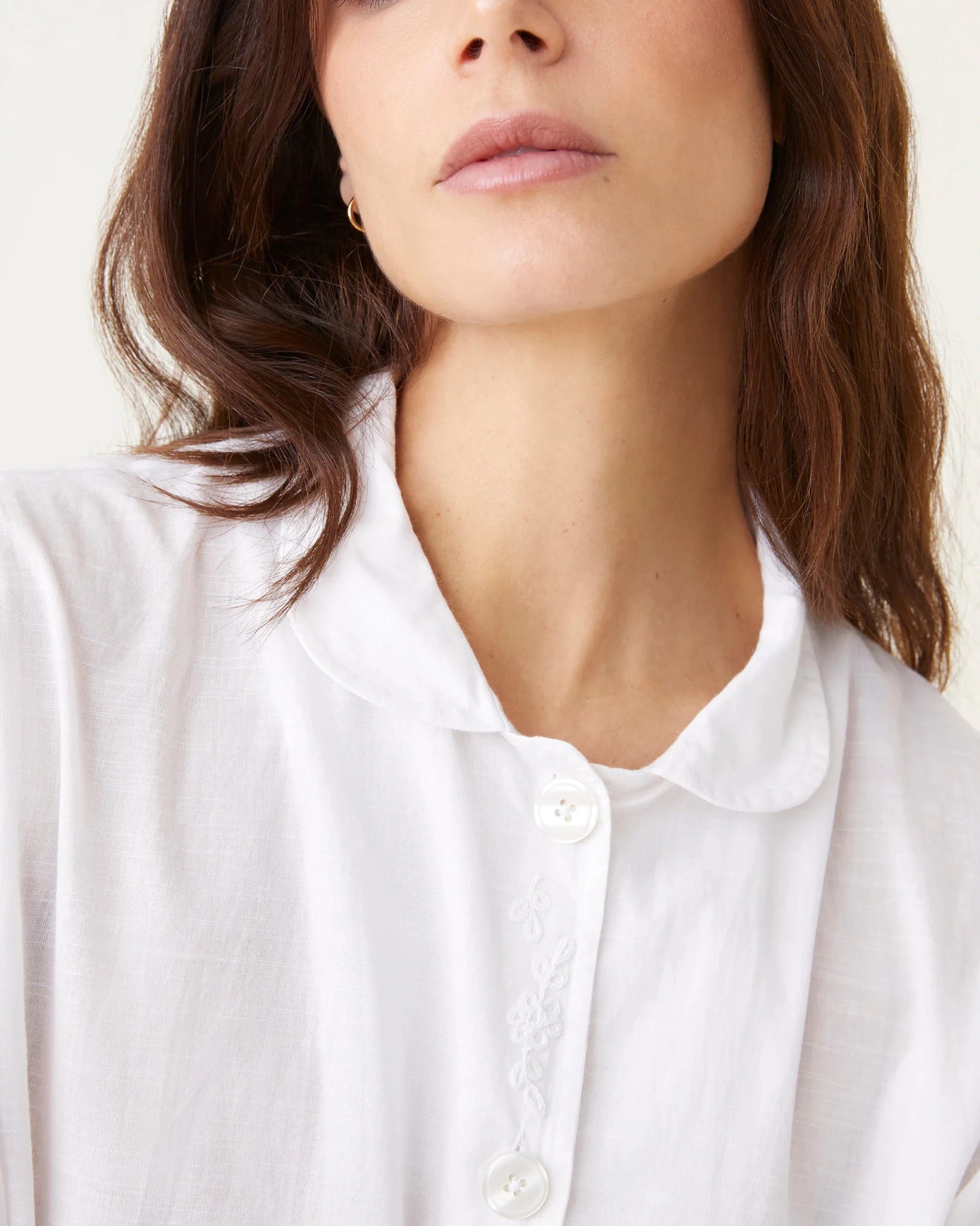 Pyjama Misha broderies blanches - Scarlette Ateliers
