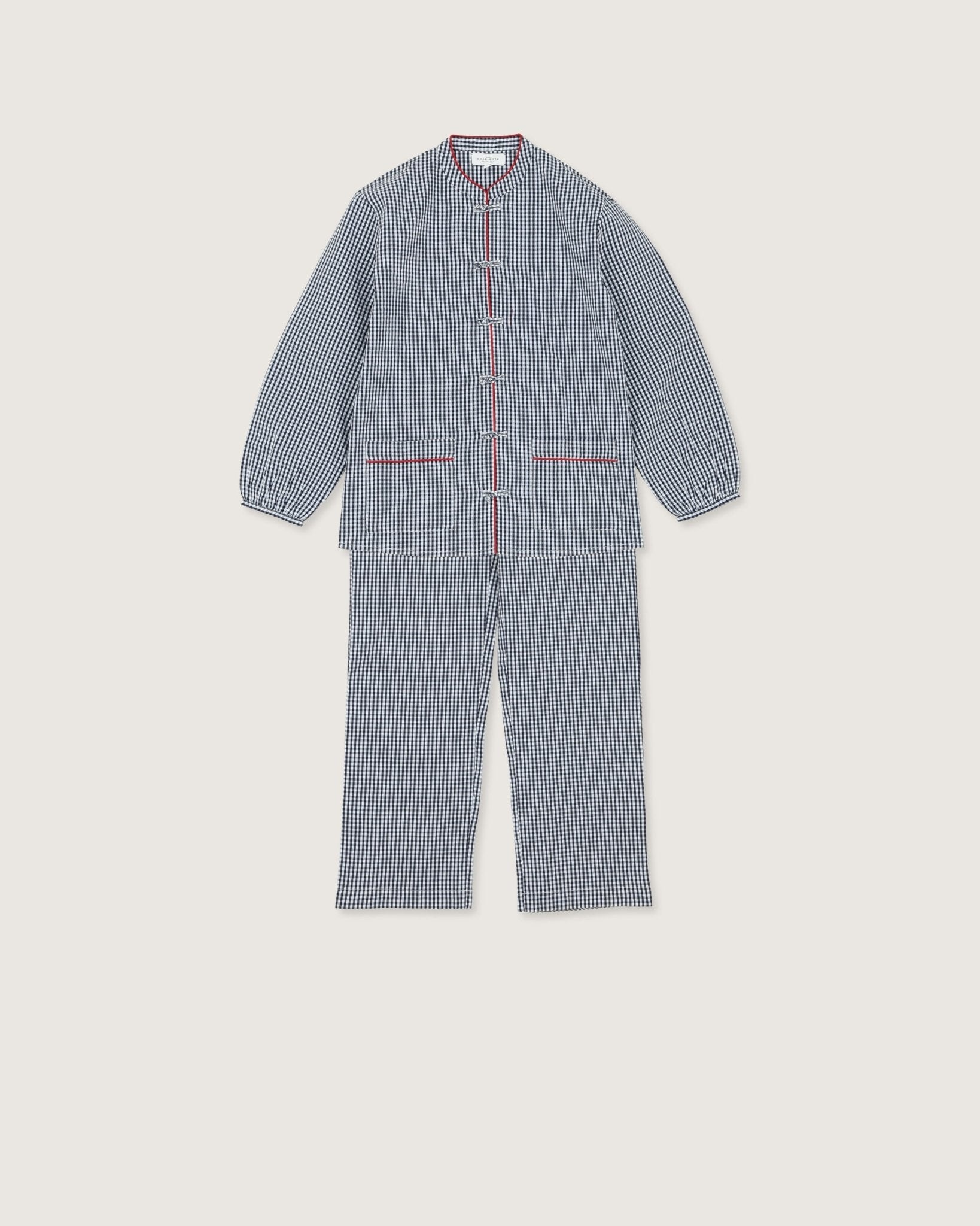 Pyjama Siam vichy navy - Scarlette Ateliers