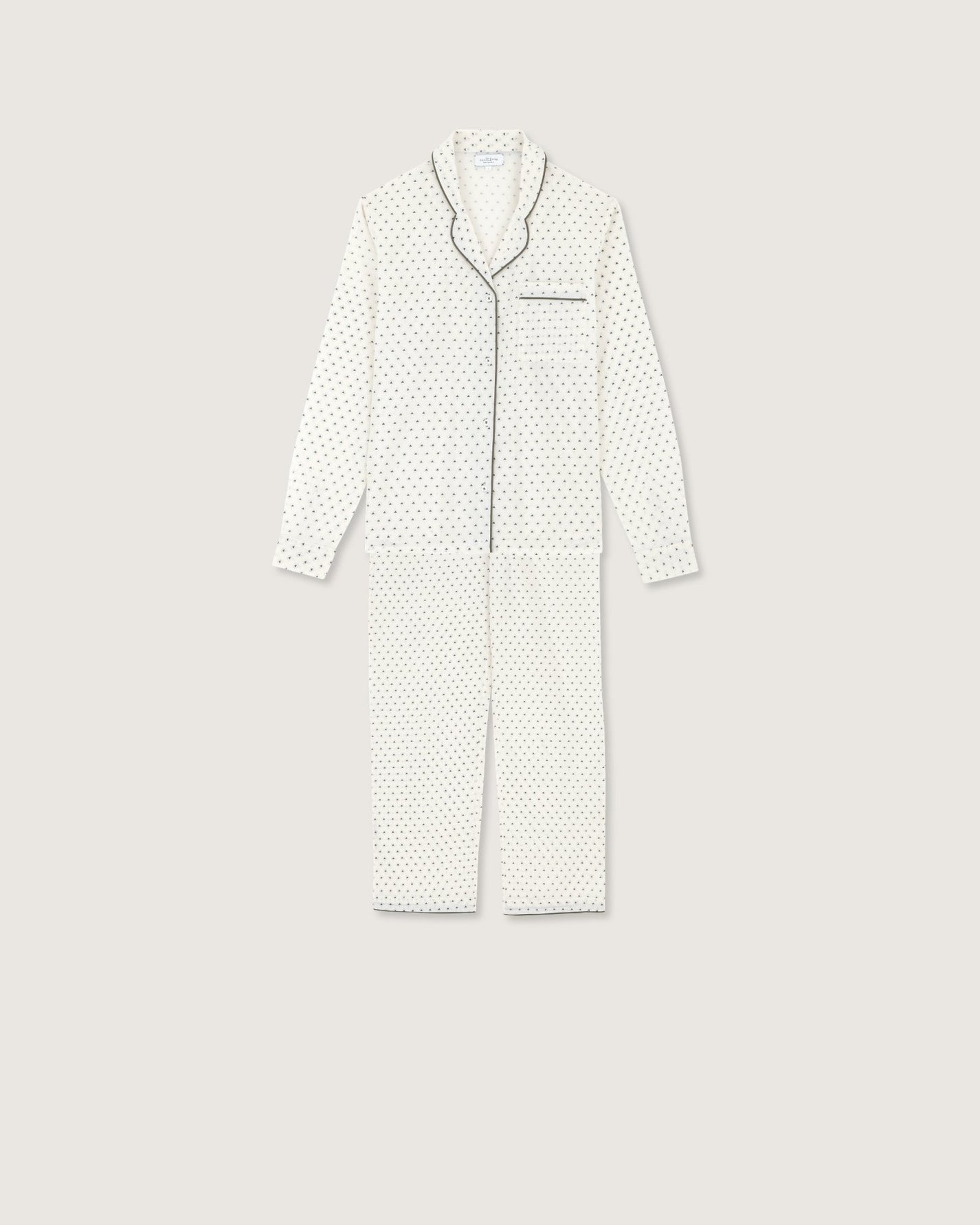 Pyjama Thelma imprimé tod vert - Scarlette Ateliers