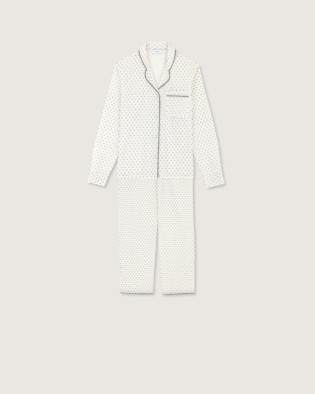 Pyjama Thelma imprimé tod vert - Scarlette Ateliers