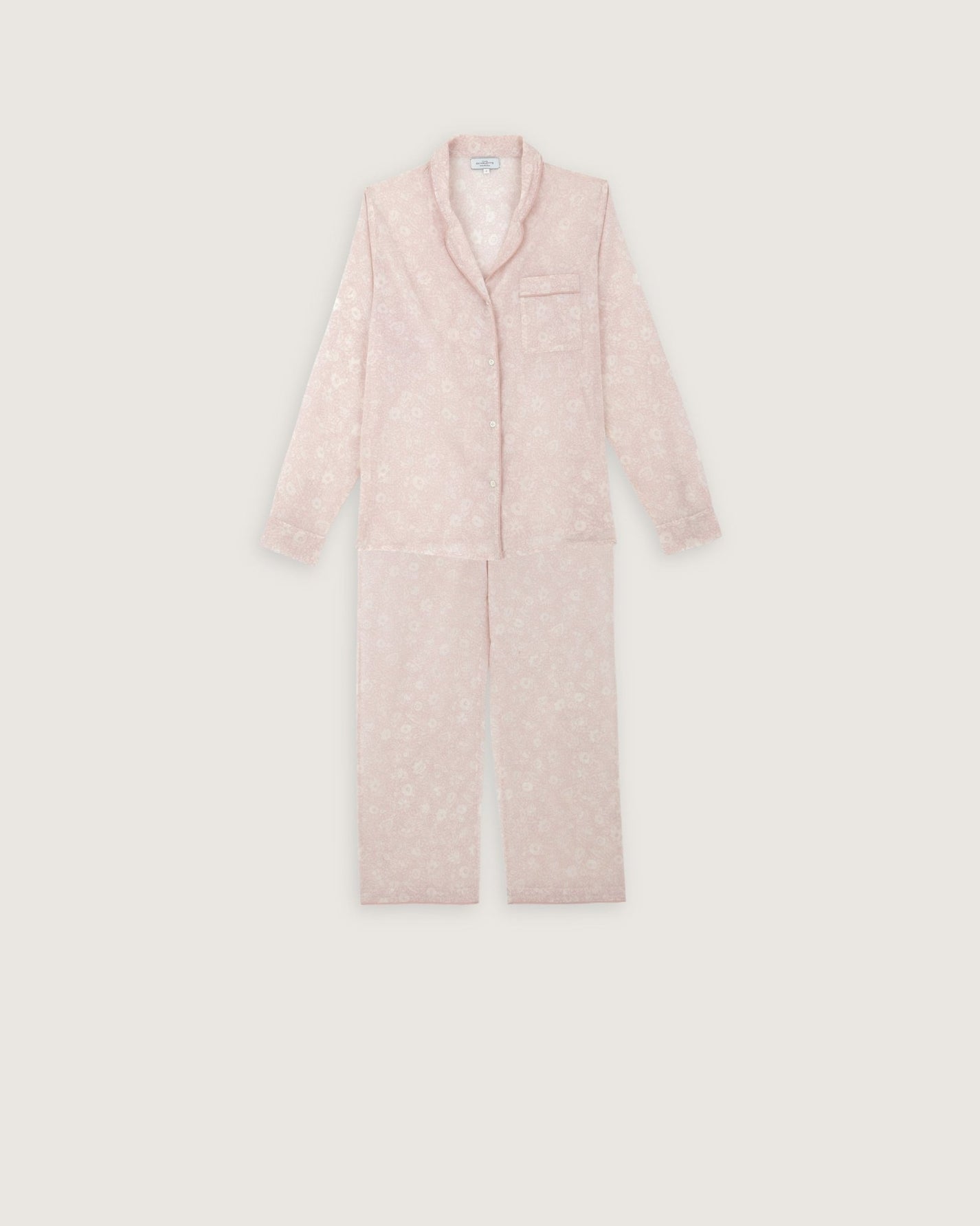 Pyjama Thelma imprimé Victor rose - Scarlette Ateliers