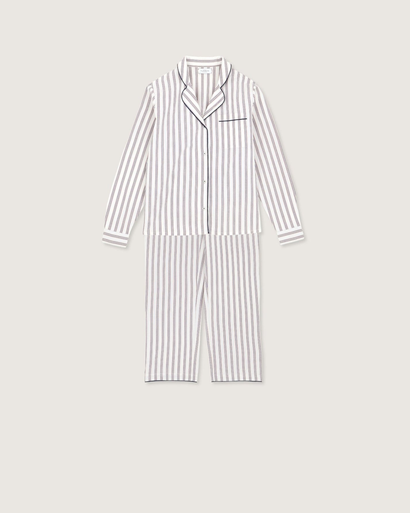 Pyjama Thelma rayures mist - Scarlette Ateliers