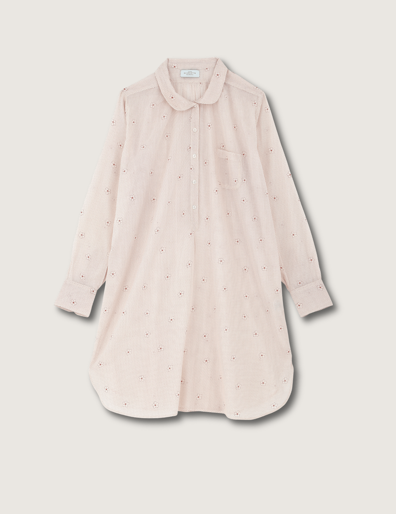 Robe de nuit 20 Alia Rouge - Scarlette Ateliers