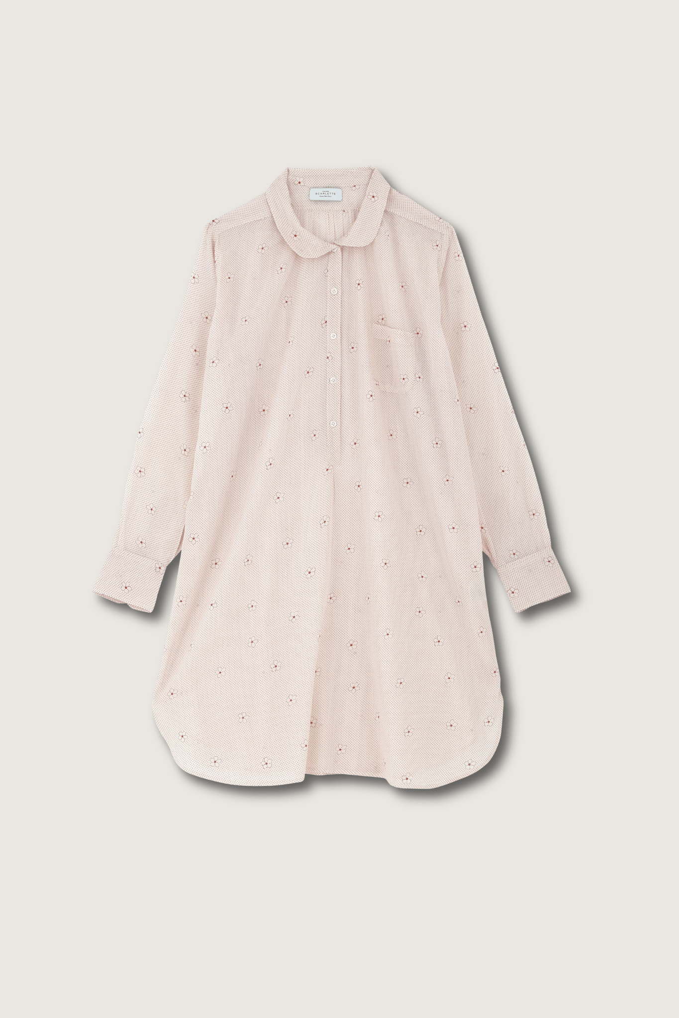 Robe de nuit 20 Alia Rouge - Scarlette Ateliers