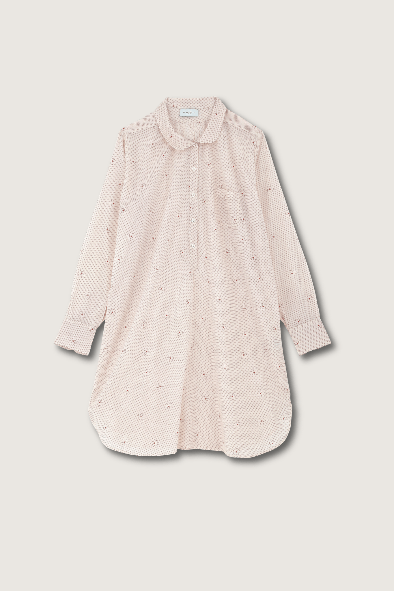 Robe de nuit 20 Alia Rouge - Scarlette Ateliers