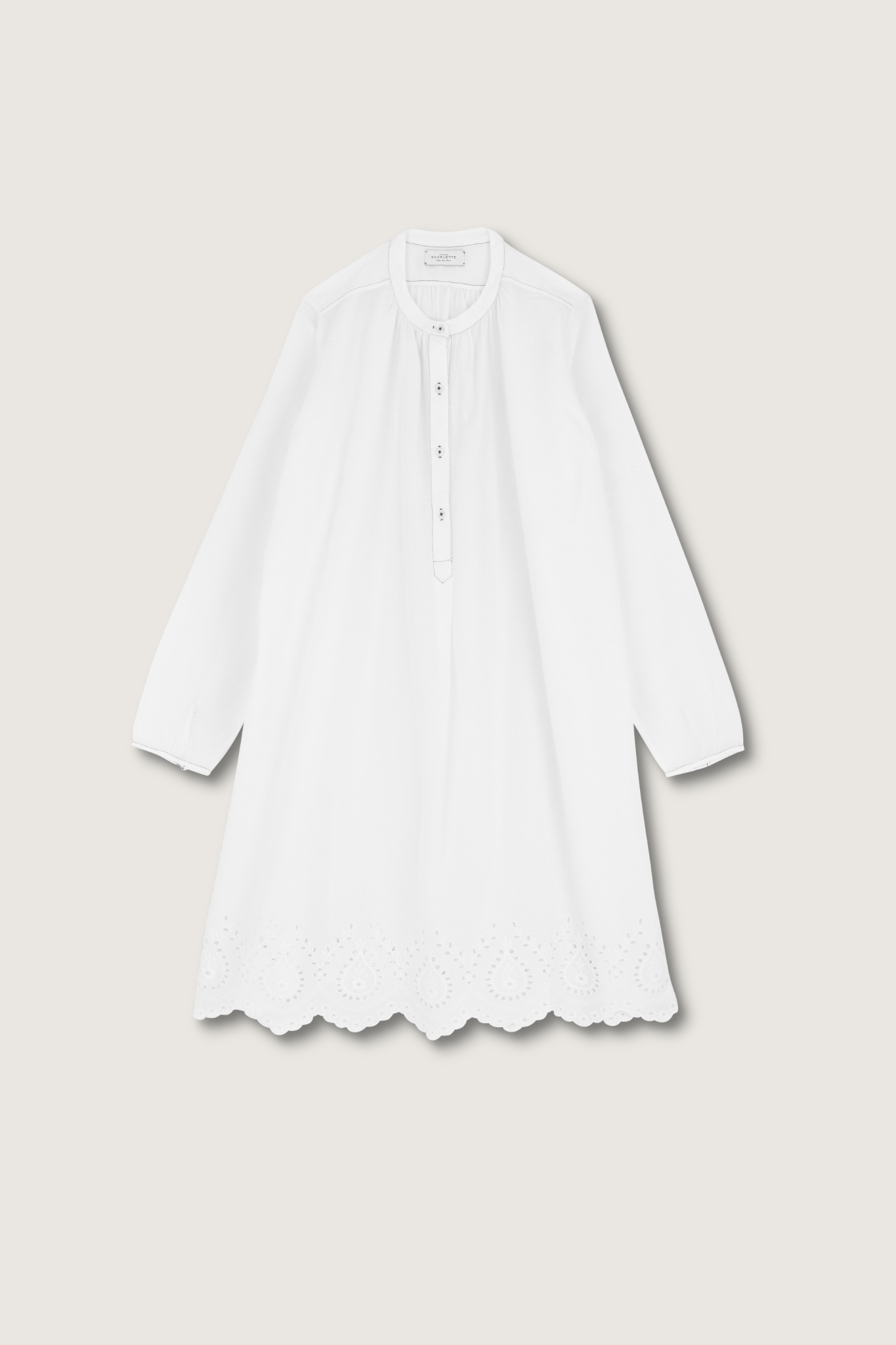 Robe de nuit 3 courte Emma - Scarlette Ateliers