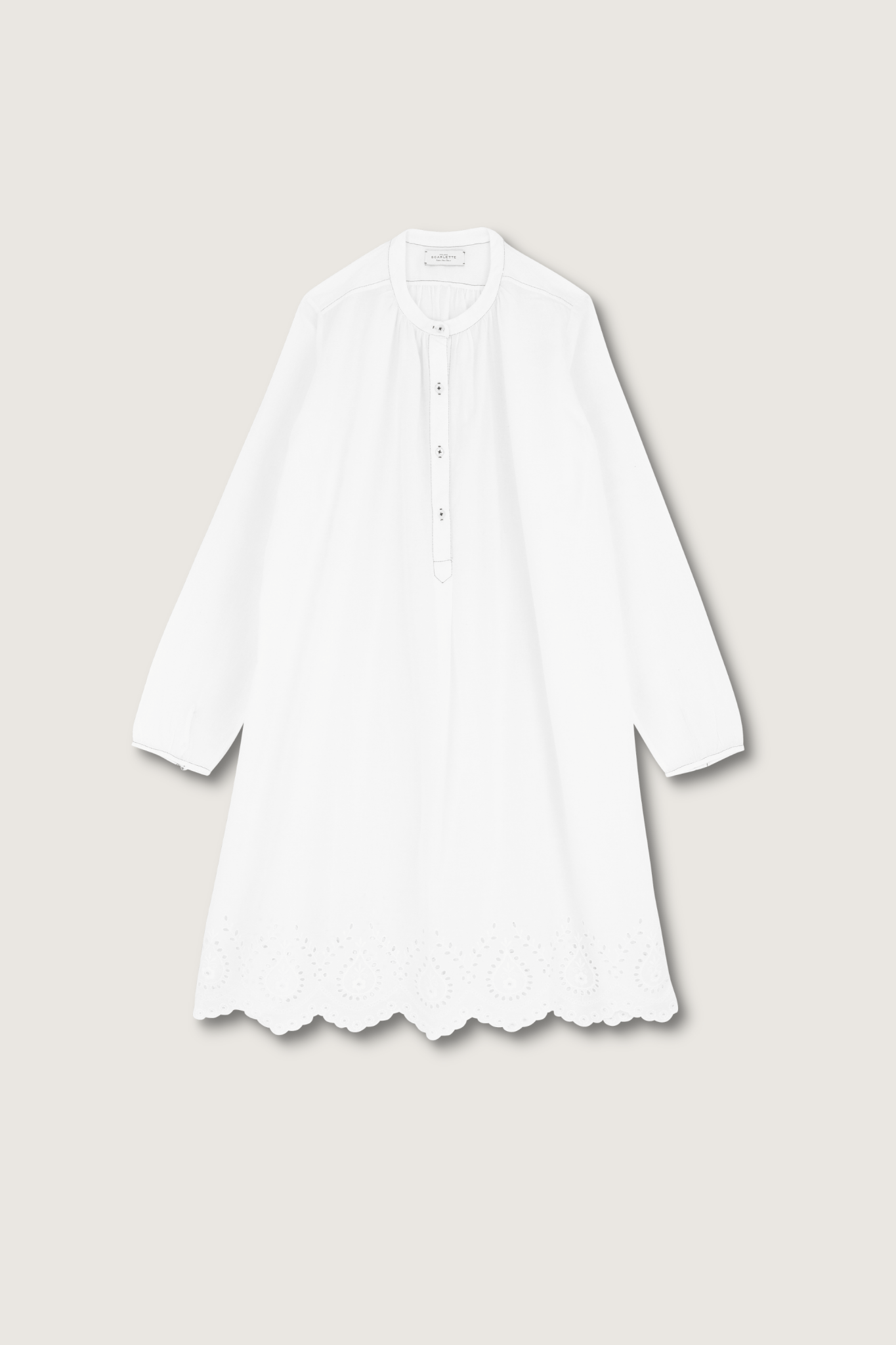 Robe de nuit 3 courte Emma - Scarlette Ateliers