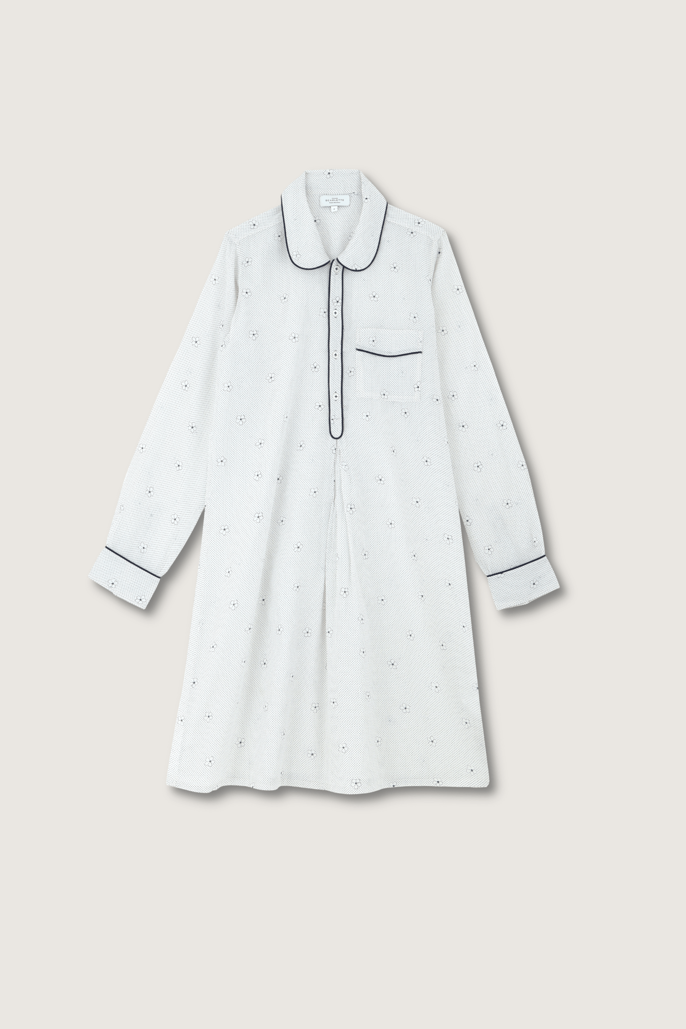 Robe de nuit 5 Alia Bleu - Scarlette Ateliers