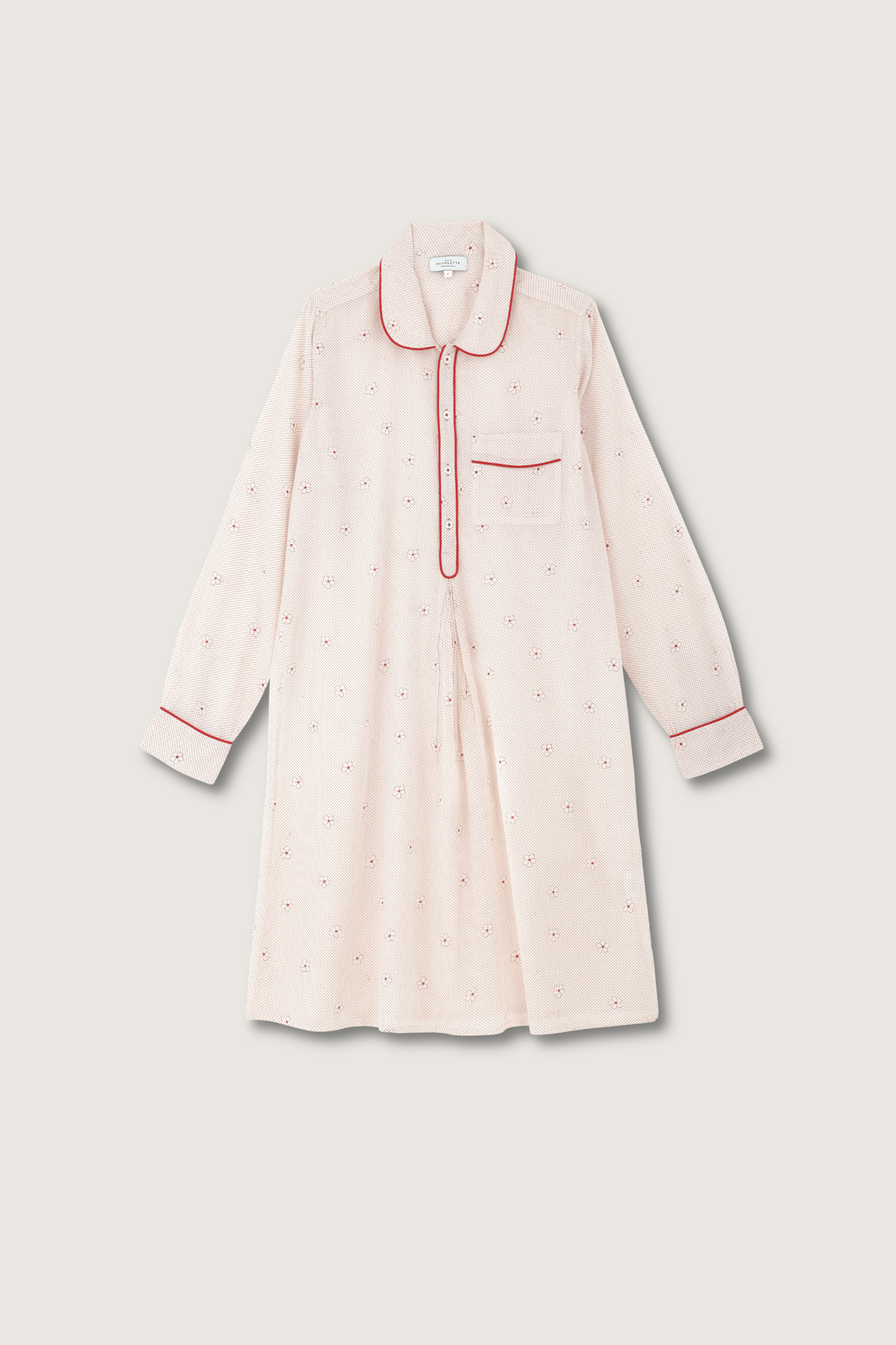 Robe de nuit 5 Alia Rouge - Scarlette Ateliers