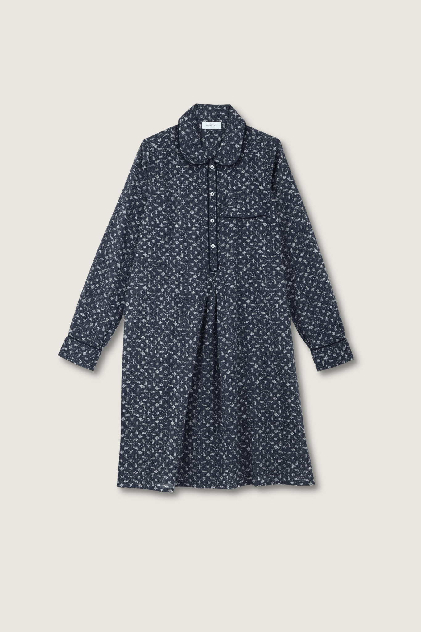 Robe de nuit 5 Marge Bleu - Scarlette Ateliers