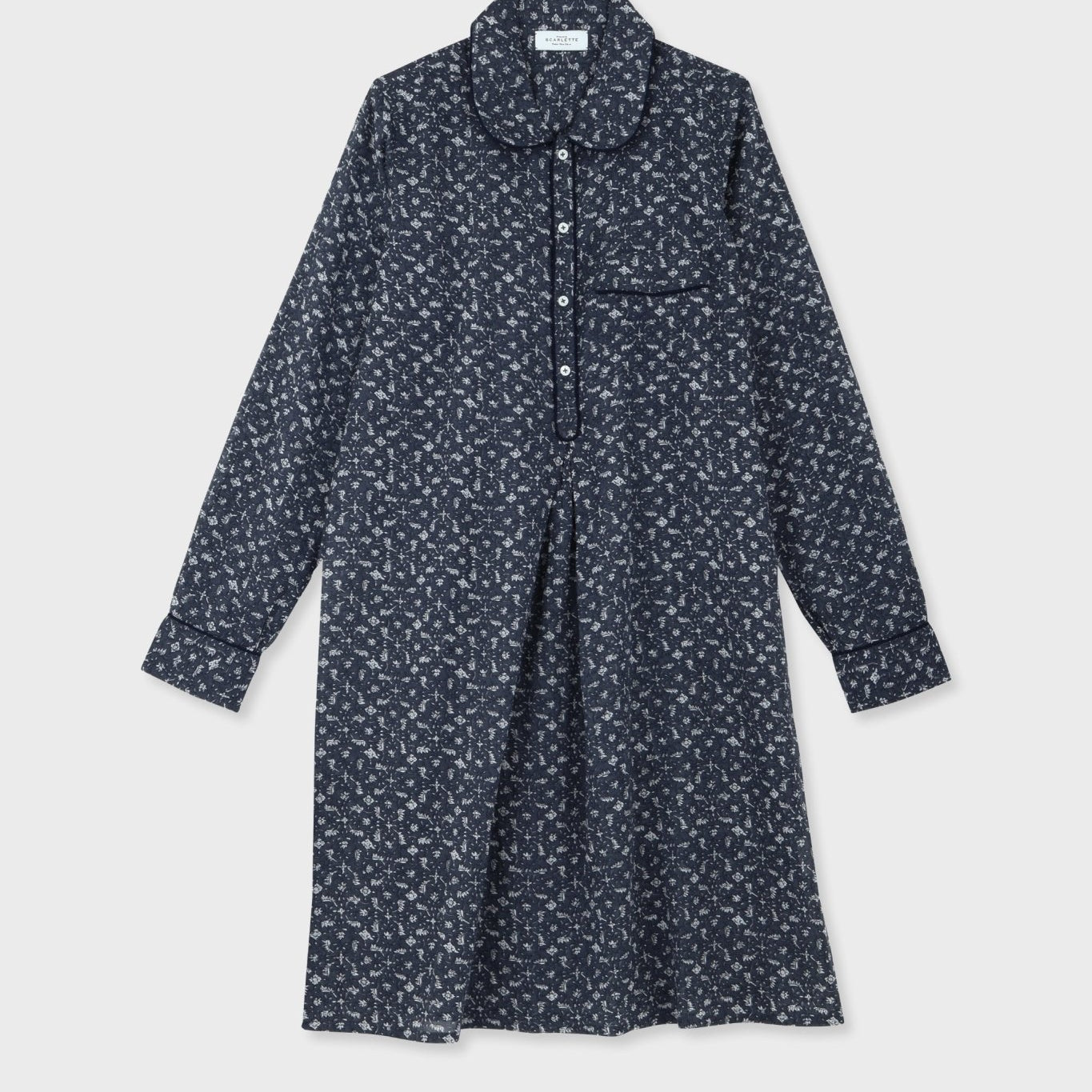 Robe de nuit 5 Marge Bleu - Scarlette Ateliers