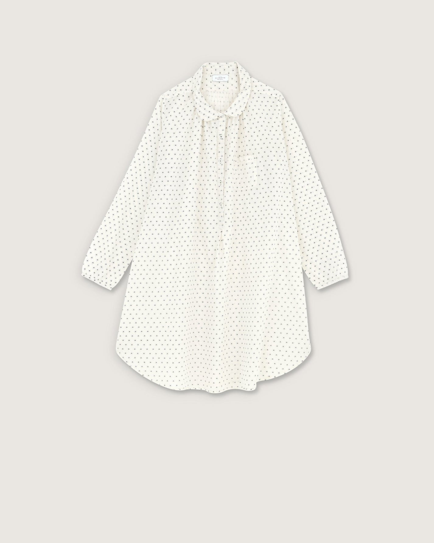 Robe de nuit Calie imprimé tod vert - Scarlette Ateliers