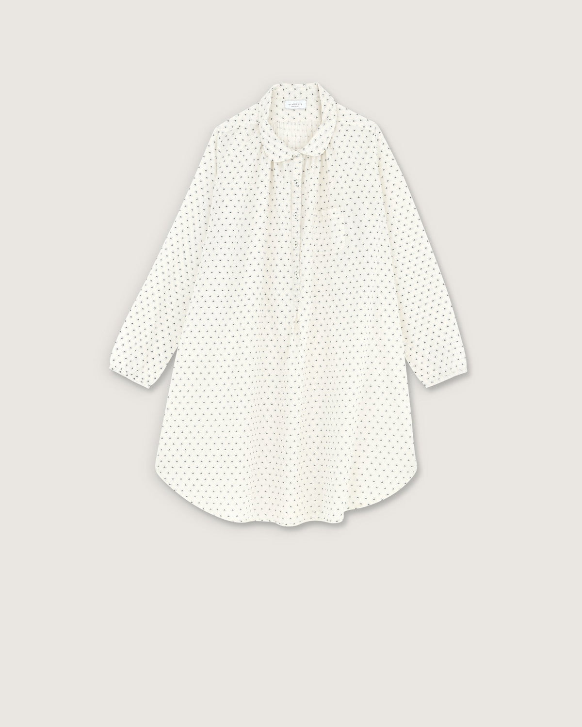 Robe de nuit Calie imprimé tod vert - Scarlette Ateliers