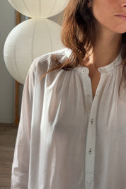 Robe de nuit Jane broderies blanches - Scarlette Ateliers
