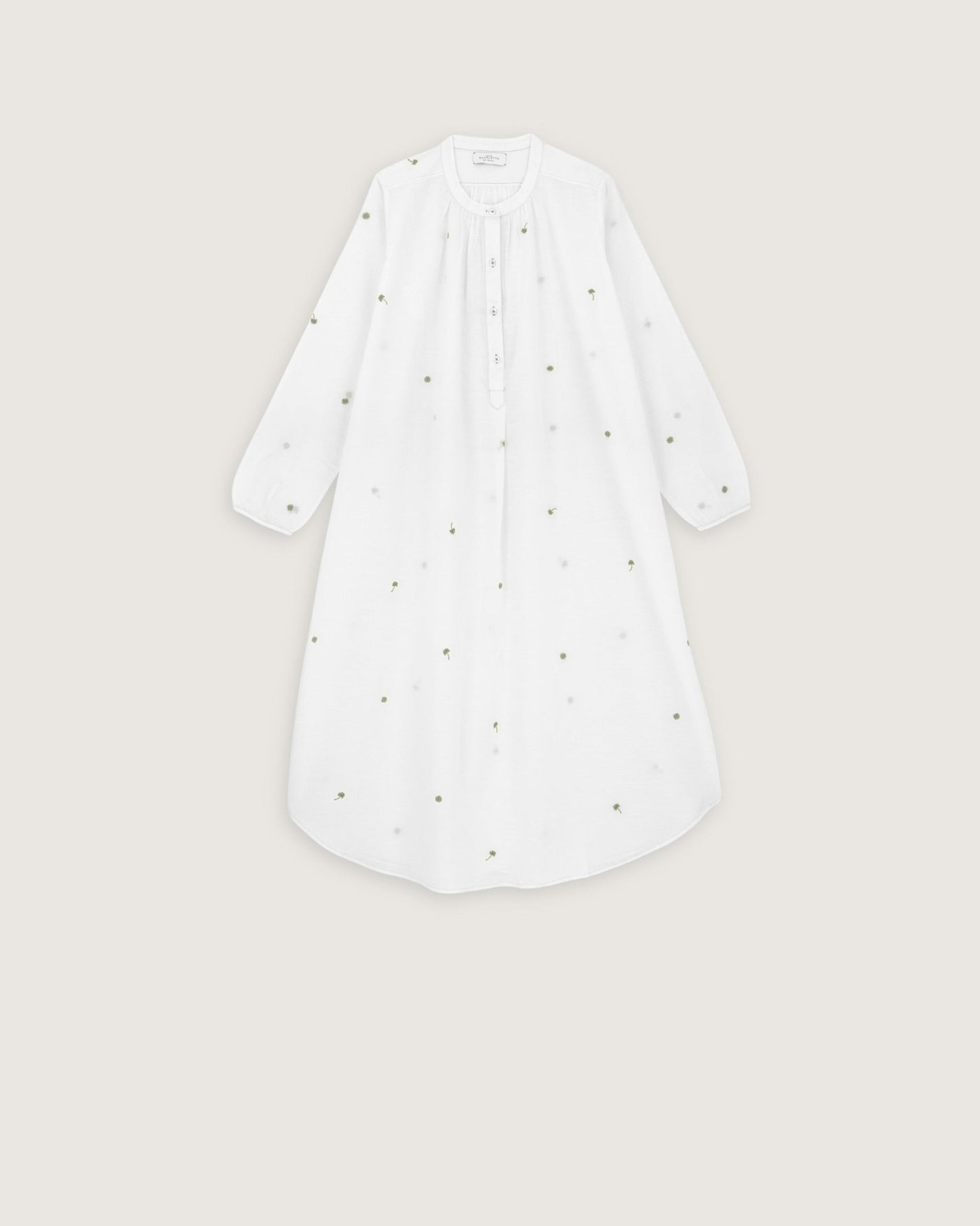 Robe de nuit Janet broderies clover - Scarlette Ateliers