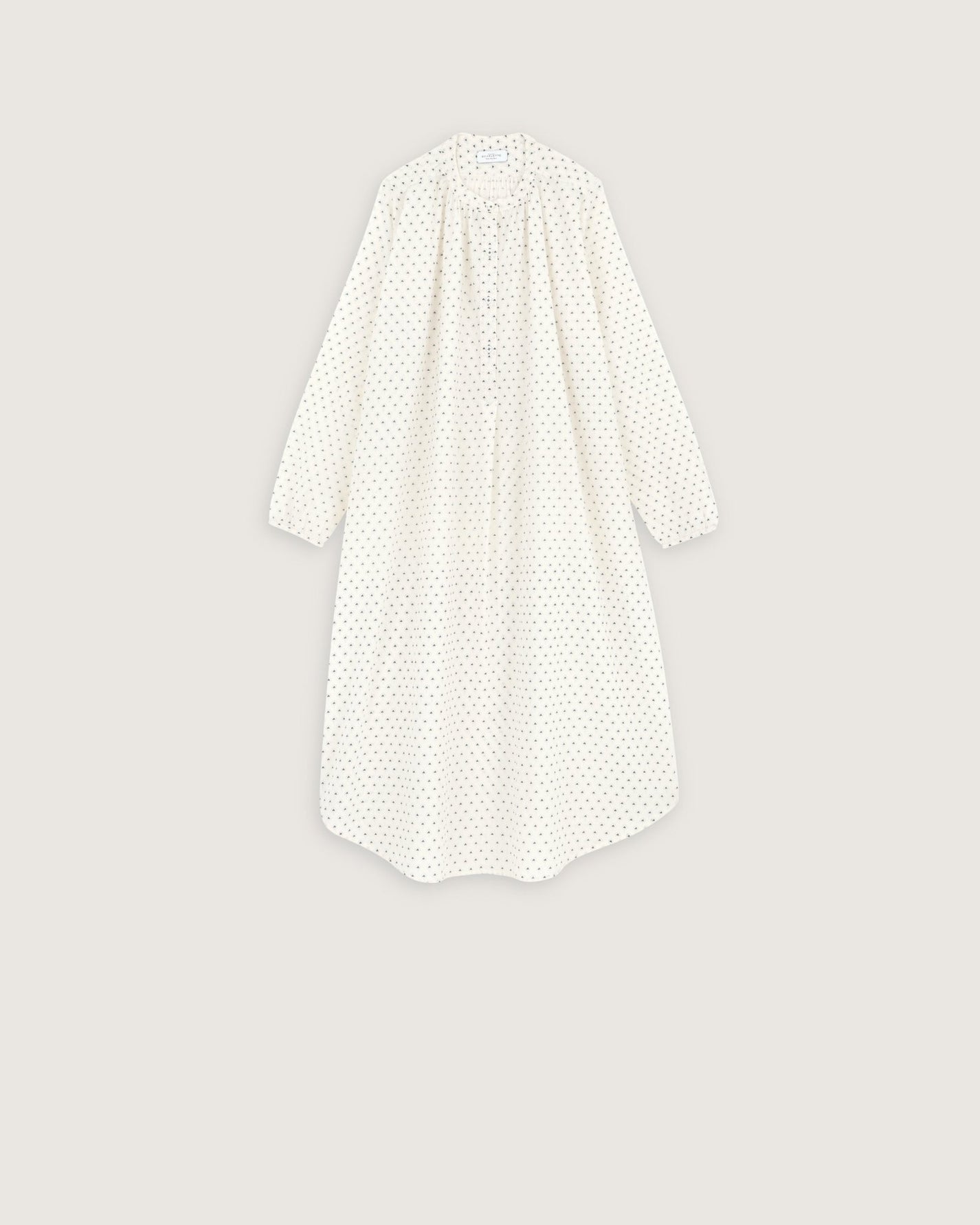 Robe de nuit Janet imprimé tod vert - Scarlette Ateliers