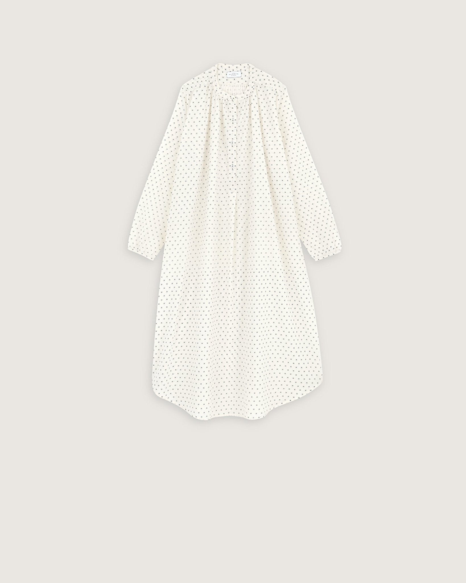 Robe de nuit Janet imprimé tod vert - Scarlette Ateliers