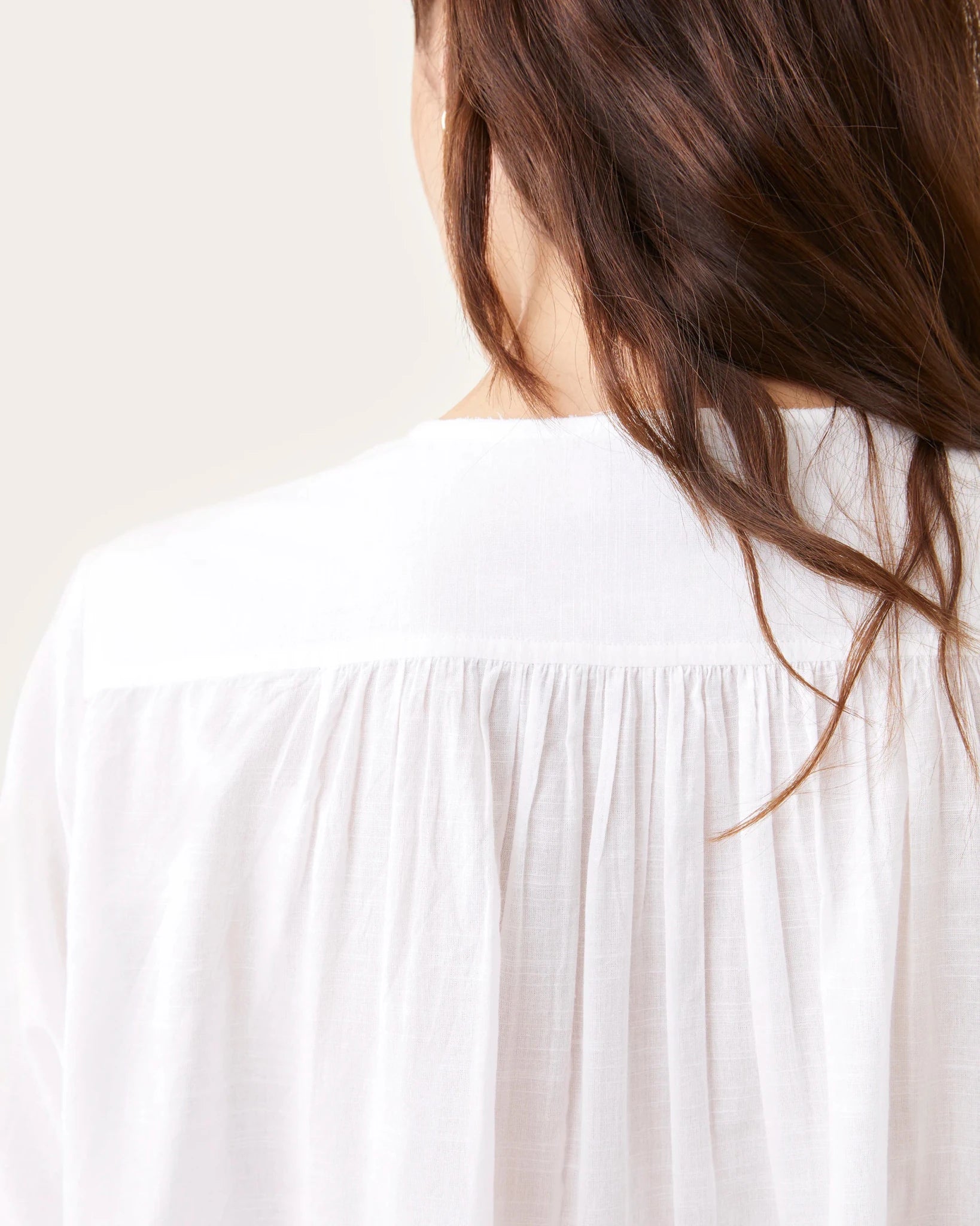 Robe de nuit Janis blanche - Scarlette Ateliers
