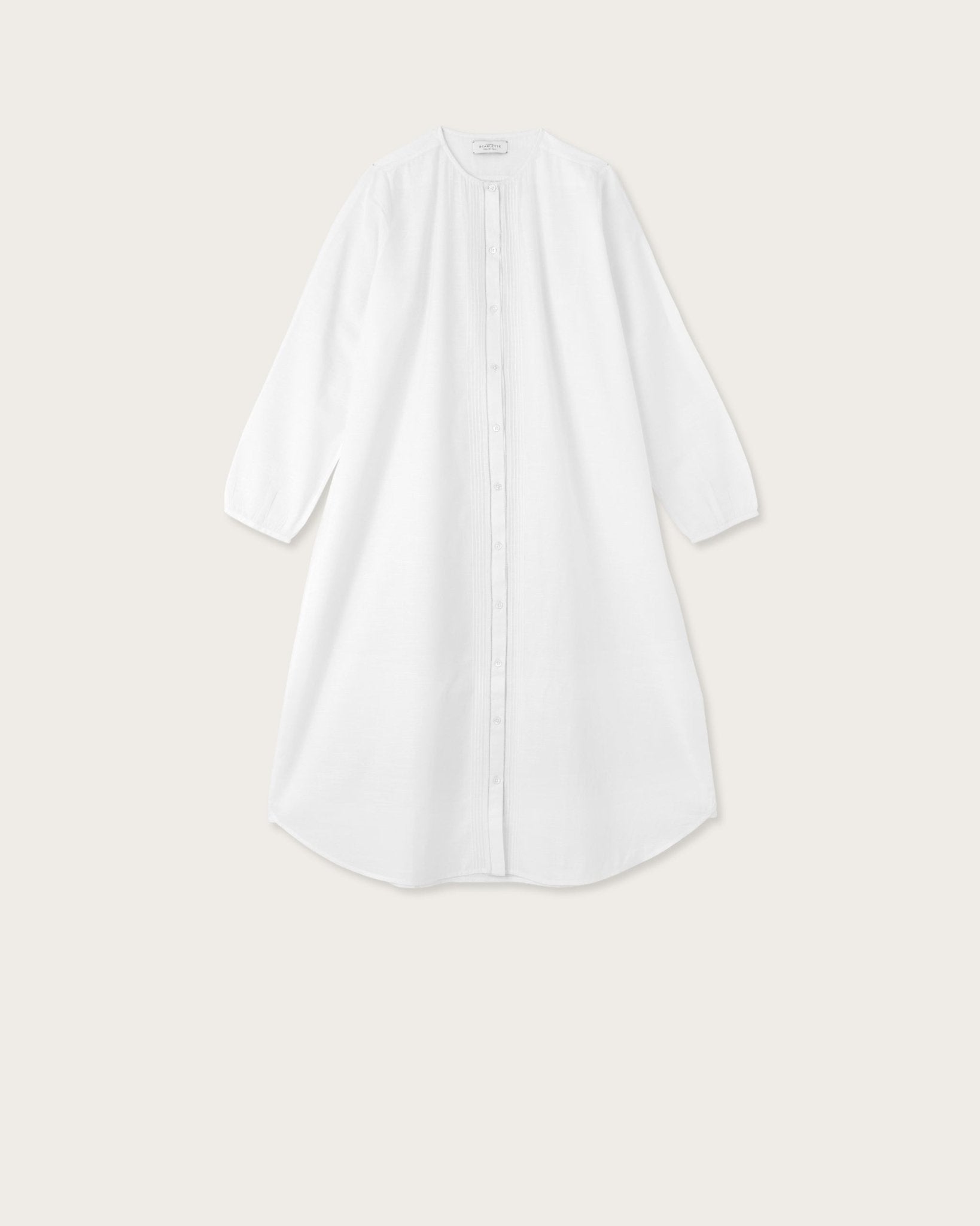 Robe de nuit Janis blanche - Scarlette Ateliers