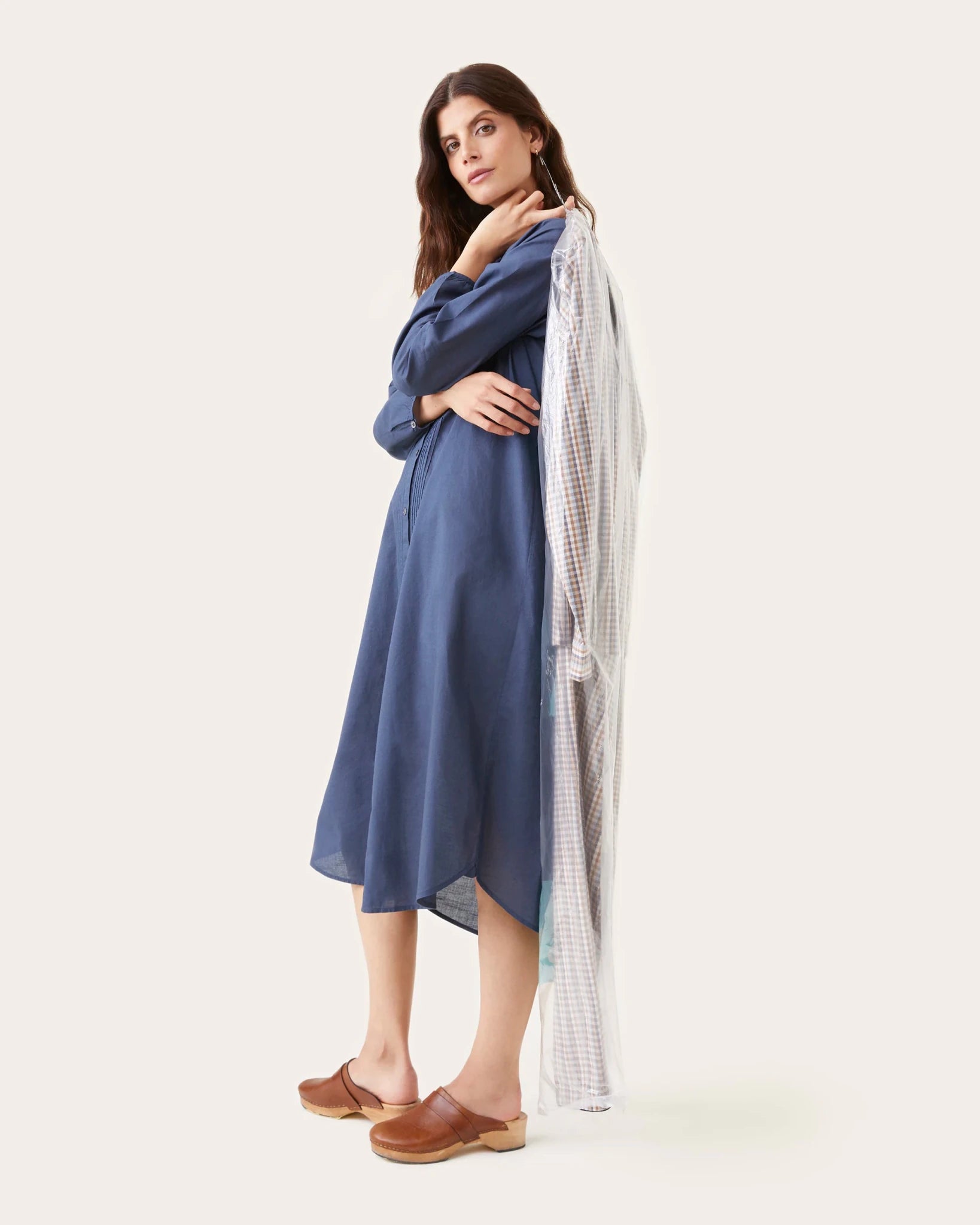 Robe de nuit Janis indigo - Scarlette Ateliers